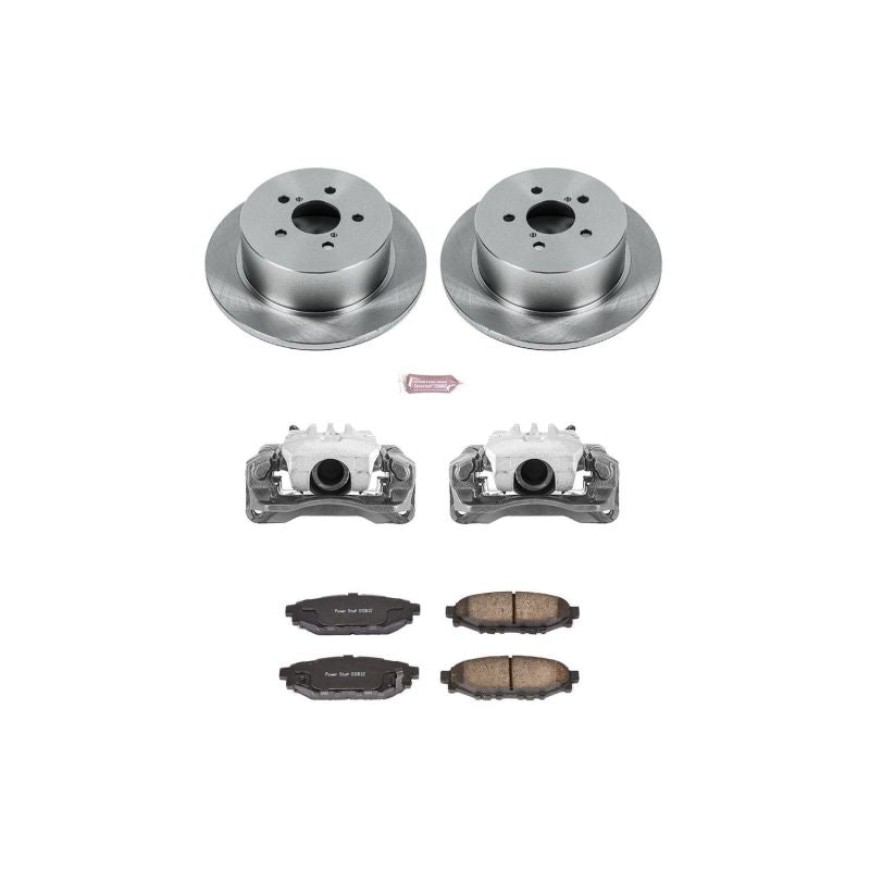 PSB Autospecialty Kit w/Cals - Power Stop 06-09 Subaru Legacy Rear Autospecialty Brake Kit w/Calipers