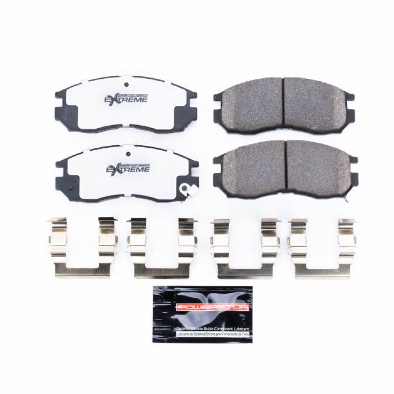PSB Z26 Extreme Brake Pads - Power Stop 95-05 Chrysler Sebring Front Z26 Extreme Street Brake Pads w/Hardware