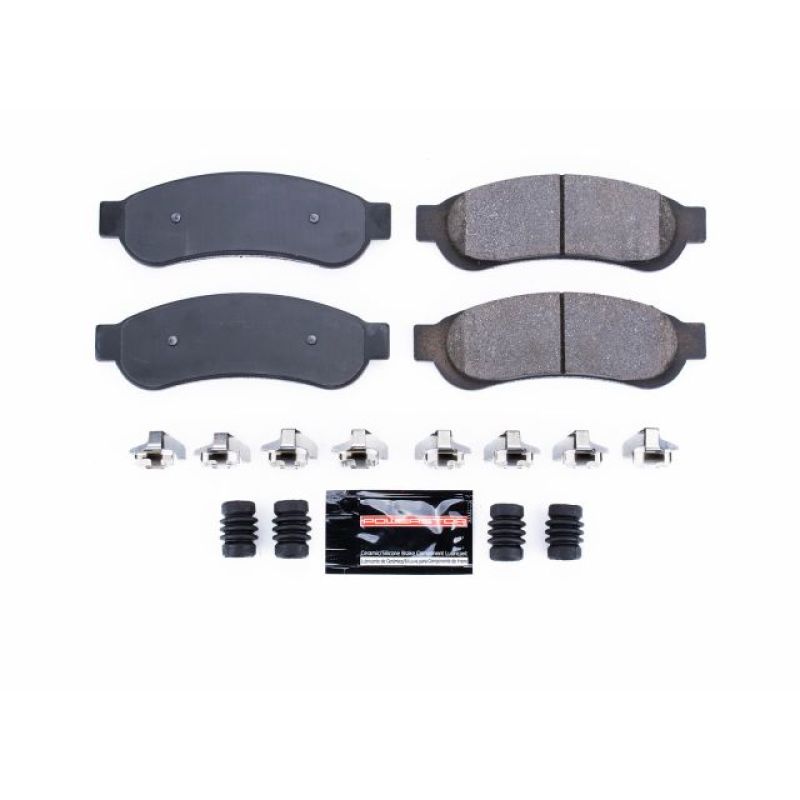PSB Z23 Evolution Brake Pads - Power Stop 10-12 Ford F-250 Super Duty Rear Z23 Evolution Sport Brake Pads w/Hardware