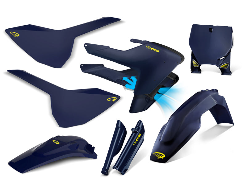 CYC Body Kit - Cycra 16-18 Husqvarna FC250 Powerflow Body Kit - OEM Blue