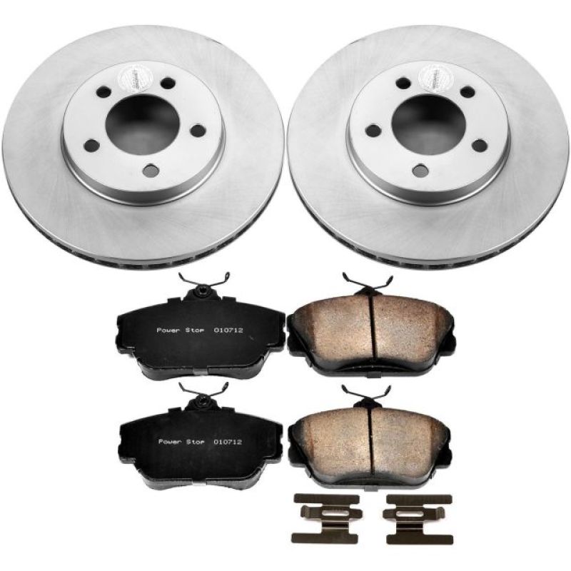 PSB Z17 Evolution Coated Kit - Power Stop 1995 Ford Taurus Front Z17 Evolution Geomet Coated Brake Kit