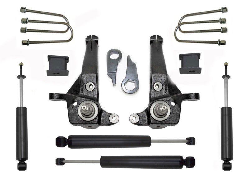MXT Lift Spindles - MaxTrac 01-09 Ford Ranger 2WD w/Torsion Bar Susp. (Non Stabilitrak) 5in/3in Spindle Lift Kit