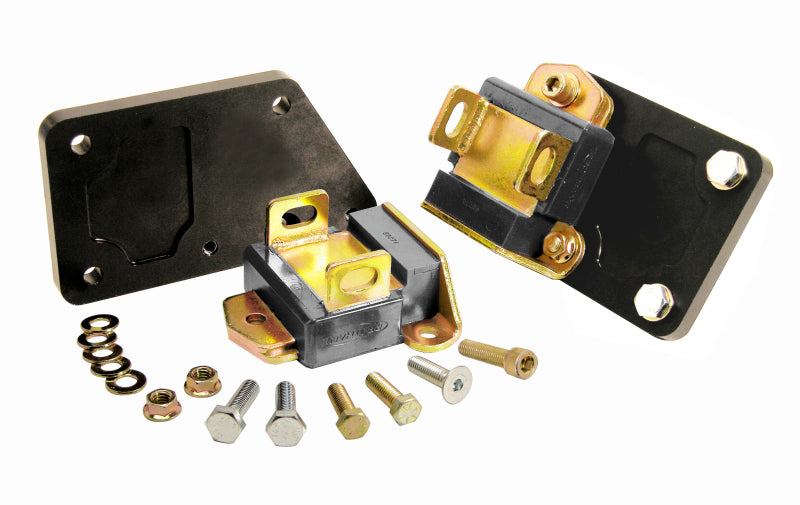 PRO Engine Mounts - Blk - Prothane Chevy LS1 Motor Mount Adapter Kit - Black