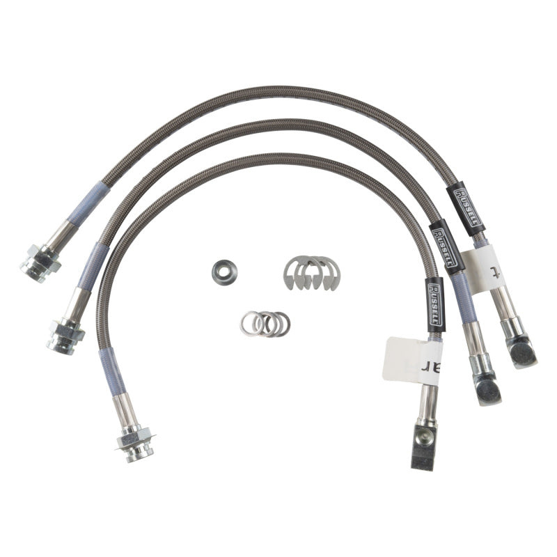RUS Brake Line Kits - Russell Performance 77-81 Jeep CJ5/CJ7 Stock Height to 1in Lift Brake Line Kit