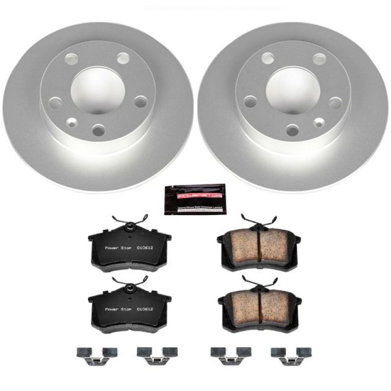 PSB Z23 Evolution Coated Kit - Power Stop 02-06 Audi A4 Rear Z23 Evolution Sport Coated Brake Kit