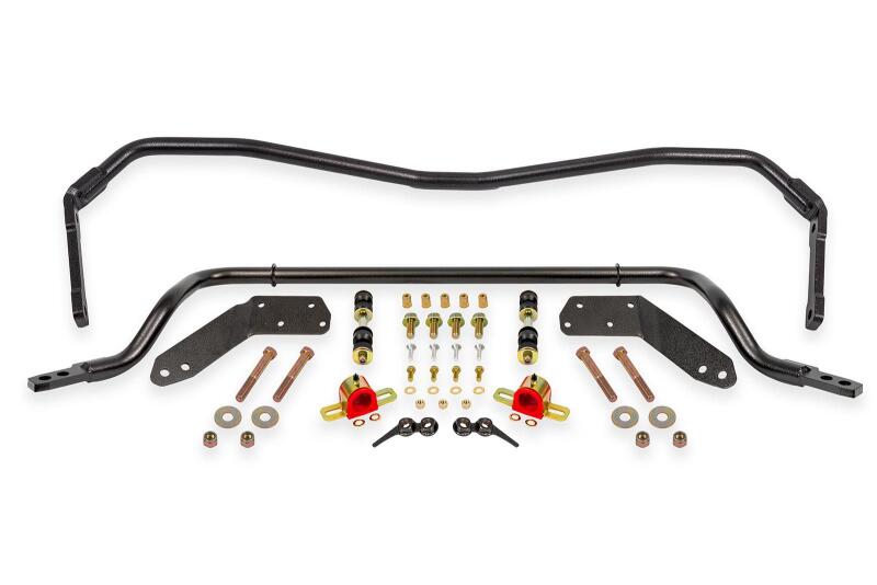 BMR Sway Bar Kits - BMR 78-87 G-Body Front/Rear Hollow 32mm/25mm Sway Bar Kit w/ Bushings - Black Hammertone