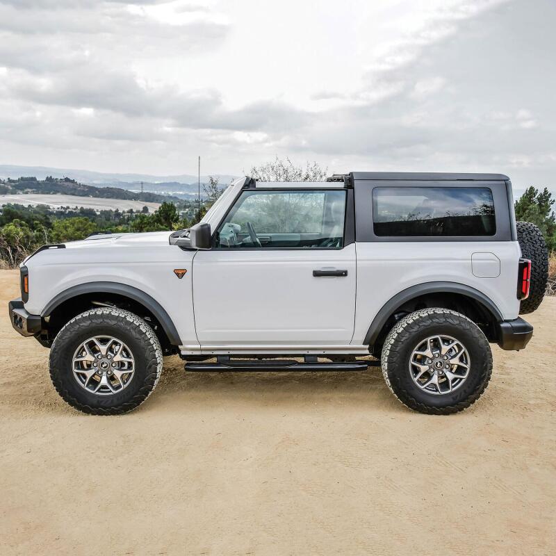 WES Nerf Bars - PRO TRAXX 4 - Westin 21-22 Ford Bronco (2-Door) PRO TRAXX 4 Oval Nerf Step Bars - Textured Black
