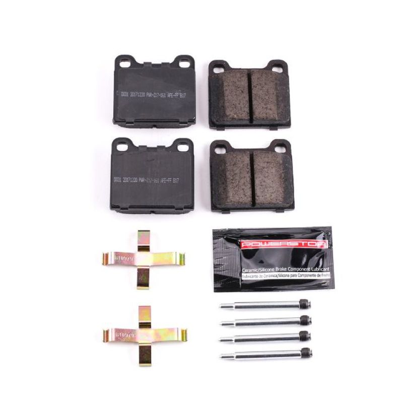 PSB Z23 Evolution Brake Pads - Power Stop 88-91 Mercedes-Benz 300SE Rear Z23 Evolution Sport Brake Pads w/Hardware