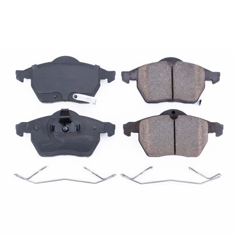 PSB Z17 Evolution Brake Pads - Power Stop 99-03 Saab 9-3 Front Z17 Evolution Ceramic Brake Pads w/Hardware