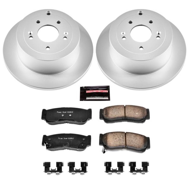 PSB Z17 Evolution Coated Kit - Power Stop 07-09 Hyundai Santa Fe Rear Z17 Evolution Geomet Coated Brake Kit