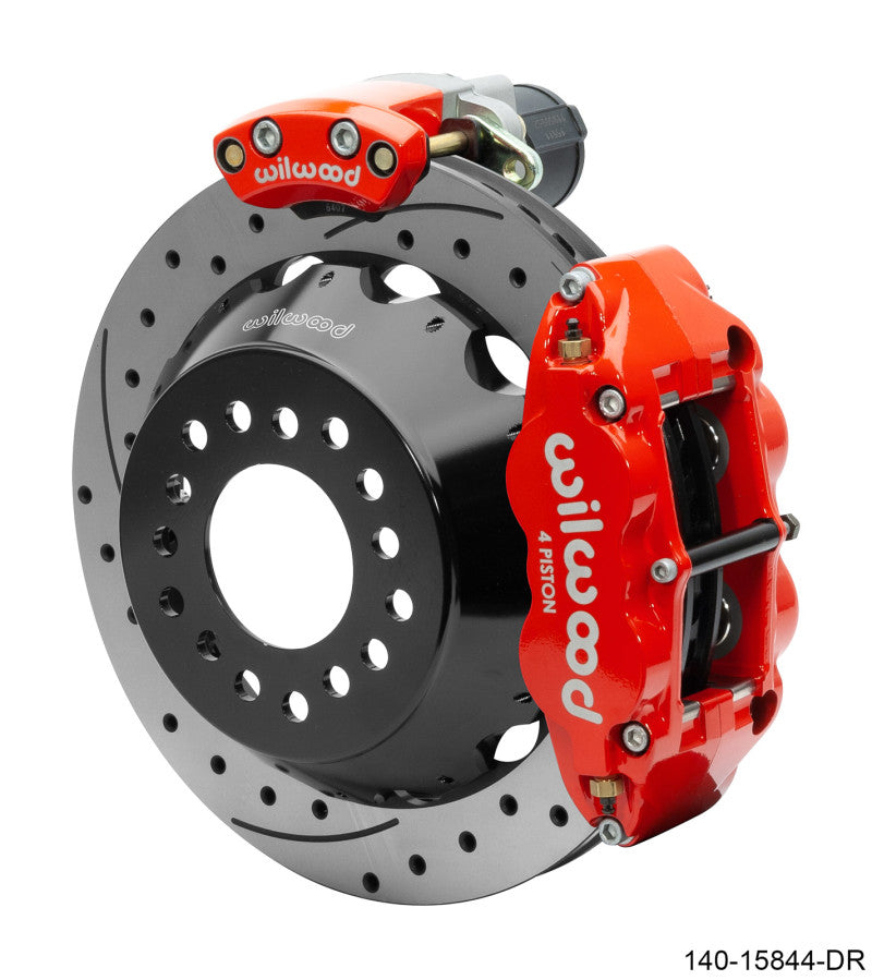 WIL Dynapro Brake Kit - Wilwood EPB/FNSL Rear Kit 12.88in. Big Ford - SRP, Red