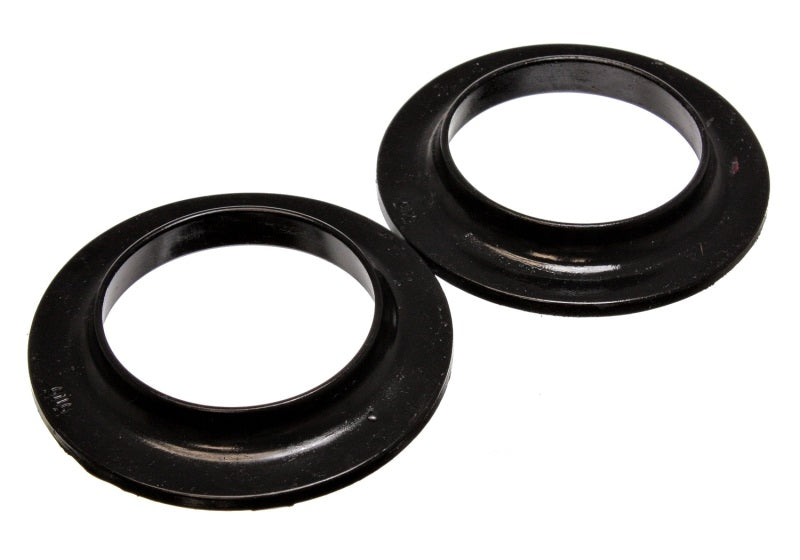 ES Spring Isolators - Black - Energy Suspension Universal 3-3/4in ID 5-13/16in OD 7/8in H Black Coil Spring Isolators (2 per set)