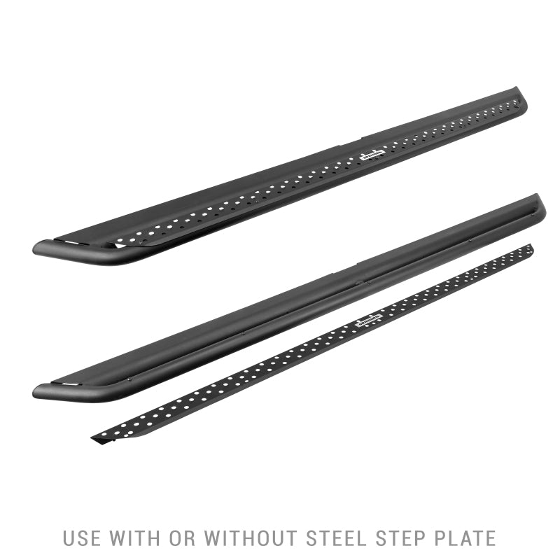 GOR Steps - OE Xtreme - 6in - Go Rhino 2021+ Ford Bronco Dominator Extreme Side Steps w/Brackets - Textured Black