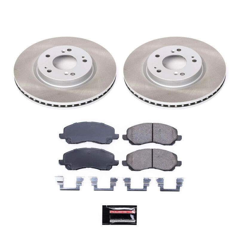 PSB Semi-Coated Rotor Kits - Power Stop 04-09 Mitsubishi Galant Front Semi-Coated Rotor Kit