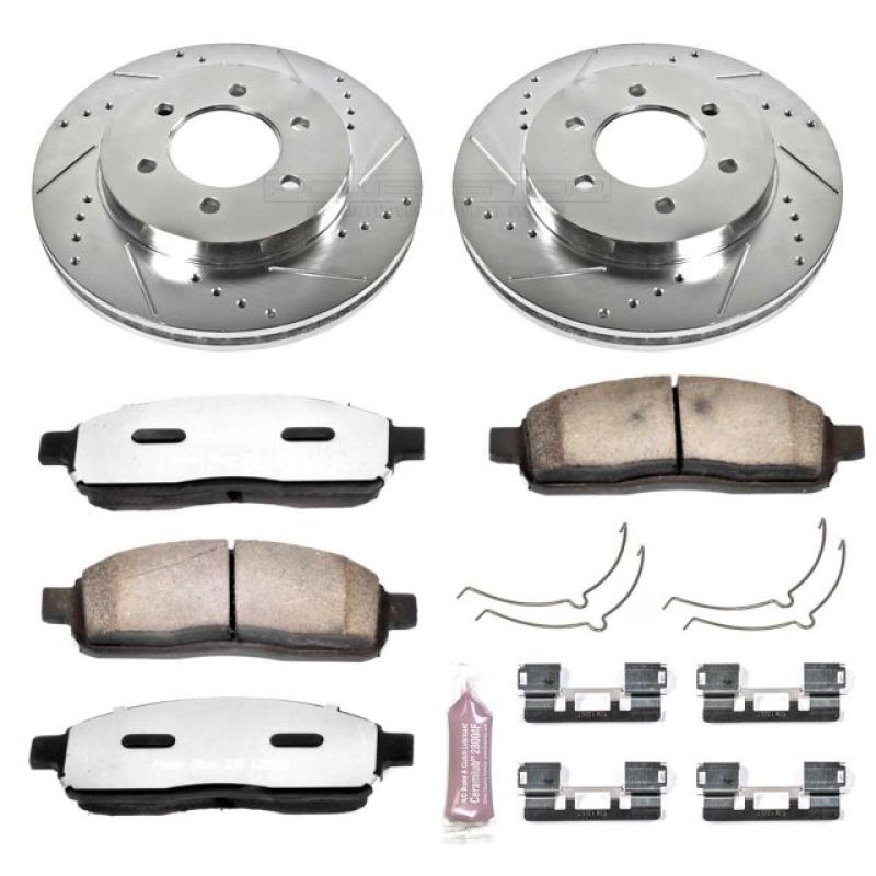 PSB Z36 Truck & Tow Kit - Power Stop 04-08 Ford F-150 Front Z36 Truck & Tow Brake Kit