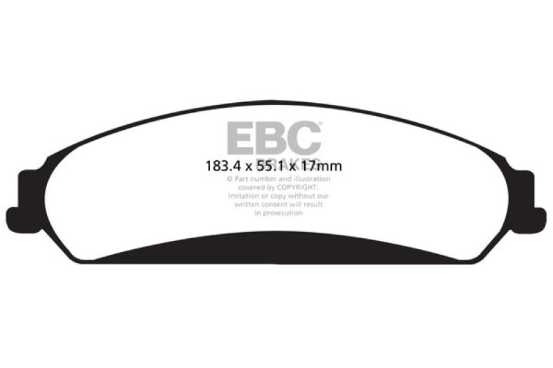 EBC Greenstuff Brake Pad Sets - EBC 11+ Chrysler 300 Limited 3.6 4WD Greenstuff Front Brake Pads