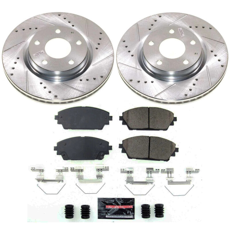 PSB Z23 Evolution Kit - Power Stop 19-23 Mazda 3 Front Z23 Evolution Brake Kit
