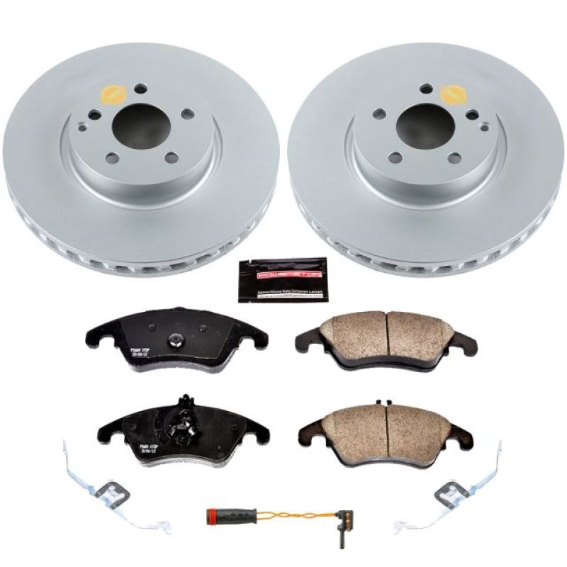 PSB Z23 Evolution Coated Kit - Power Stop 13-14 Mercedes-Benz C300 Front Z23 Evolution Sport Coated Brake Kit