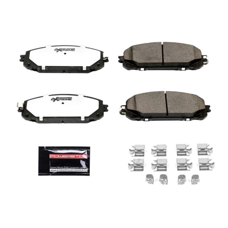 PSB Z36 Truck & Tow Brake Pads - Power Stop 14-15 Jeep Cherokee Front Z36 Truck & Tow Brake Pads w/Hardware