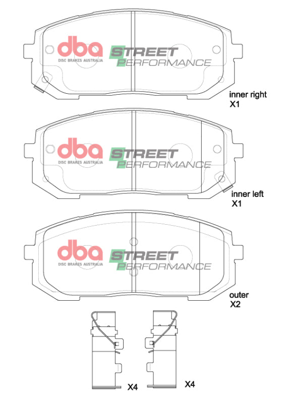 DBA SP Performance Brake Pads - DBA 20-23 Hyundai Sonata SP Performance Front Brake Pads