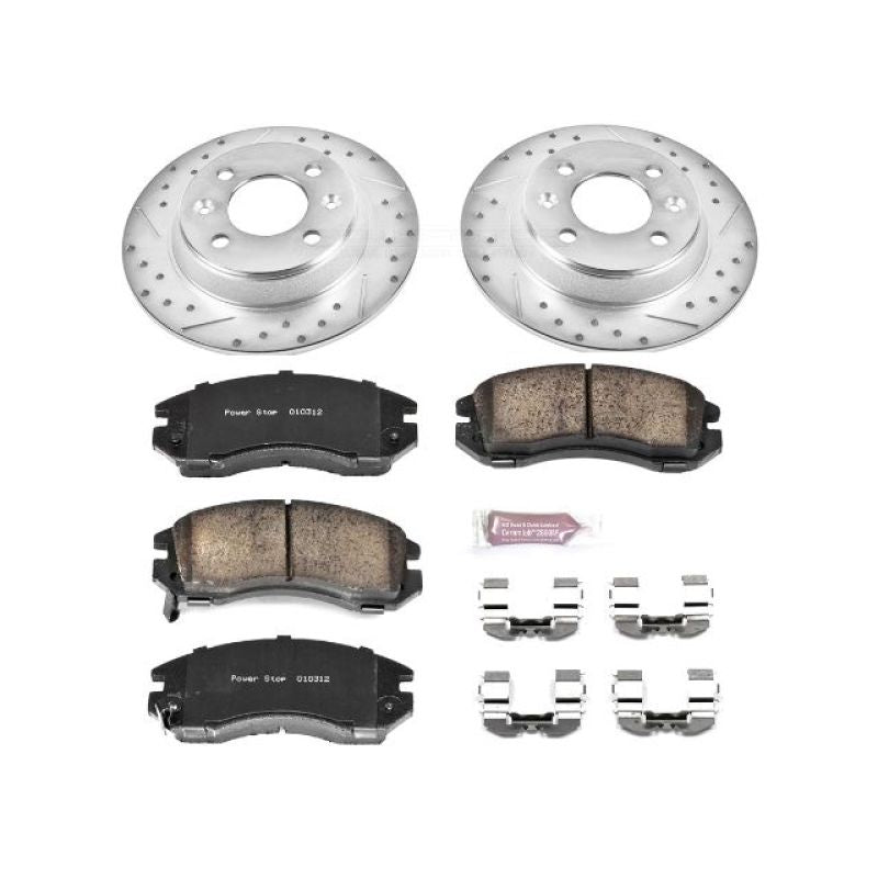 PSB Z23 Evolution Kit - Power Stop 93-96 Subaru Impreza Front Z23 Evolution Sport Brake Kit
