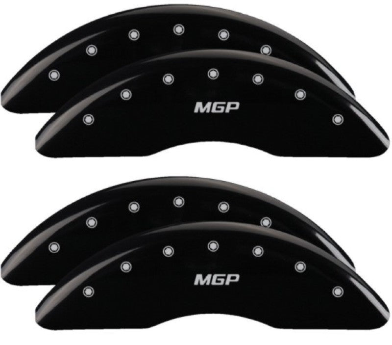 MGP Caliper Covers 4 Standard - MGP 4 Caliper Covers Engraved Front & Rear 2019+ Ram 2500/3500 Black Finish Silver MGP Logo