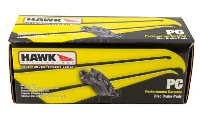 HAWK Ceramic Brake Pad Sets - Hawk 15-17 Ford Mustang Performance Ceramic Rear Brake Pads