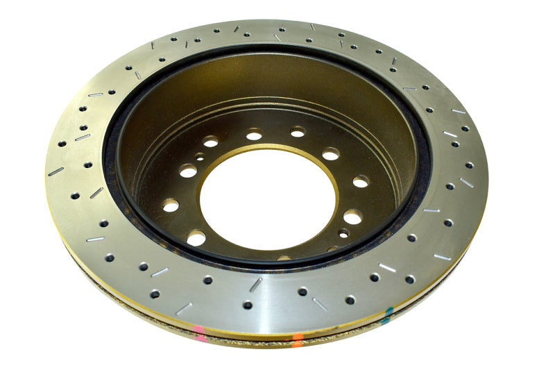 DBA 4000 Slot&Drill Rotors - DBA 10+ Toyota 4Runner/FJ Cruiser Rear Drilled and Slotted 4000 Series Rotor