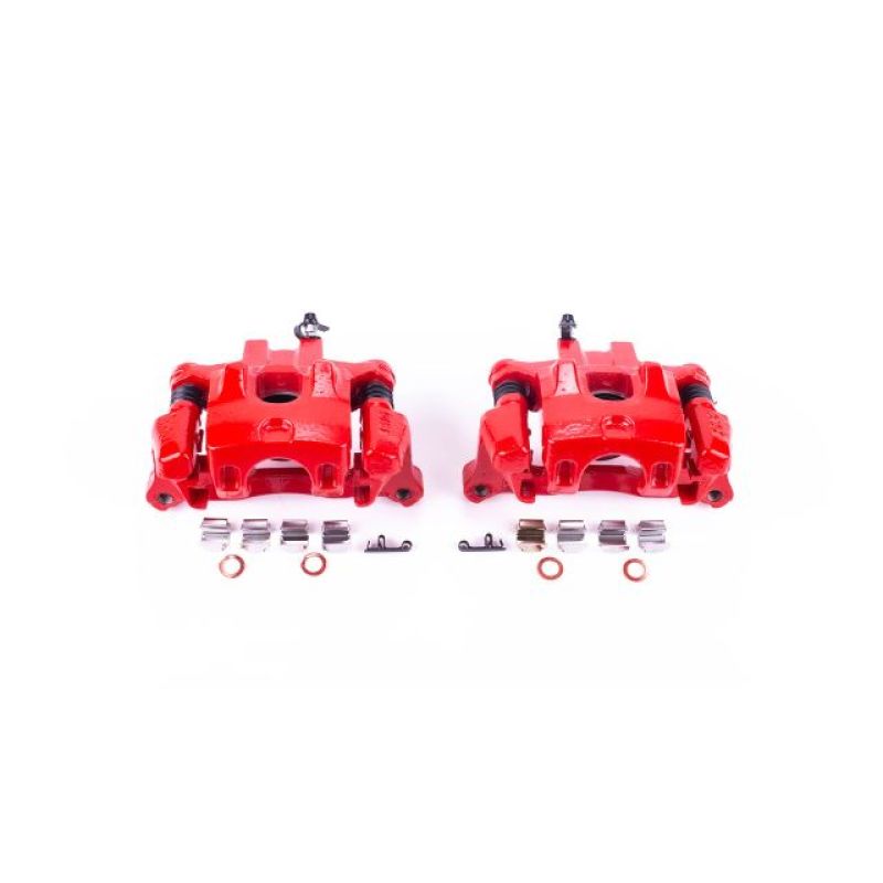PSB Red Calipers - Power Stop 2000 Toyota Camry Rear Red Calipers w/Brackets - Pair