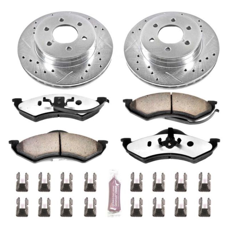 PSB Z36 Truck & Tow Kit - Power Stop 1999 Dodge Dakota Front Z36 Truck & Tow Brake Kit