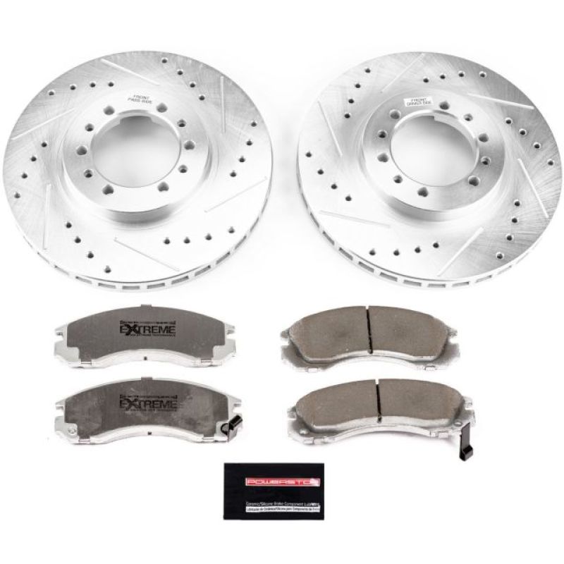 PSB Z26 Street Warrior Kit - Power Stop 91-96 Mitsubishi Montero Front Z26 Street Warrior Brake Kit