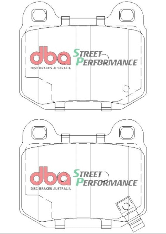 DBA SP500 Brake Pads - DBA 03-06 EVO / 04-09 STi / 03-07 350Z Track Edition/G35 w/ Brembo SP500 Rear Brake Pads