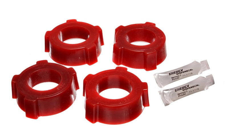 ES Spring/Shackle Bush - Red - Energy Suspension 53-68 VW (Air Cooled) Swing Axle Suspension Rear Rear Spring Plate Bushing Set