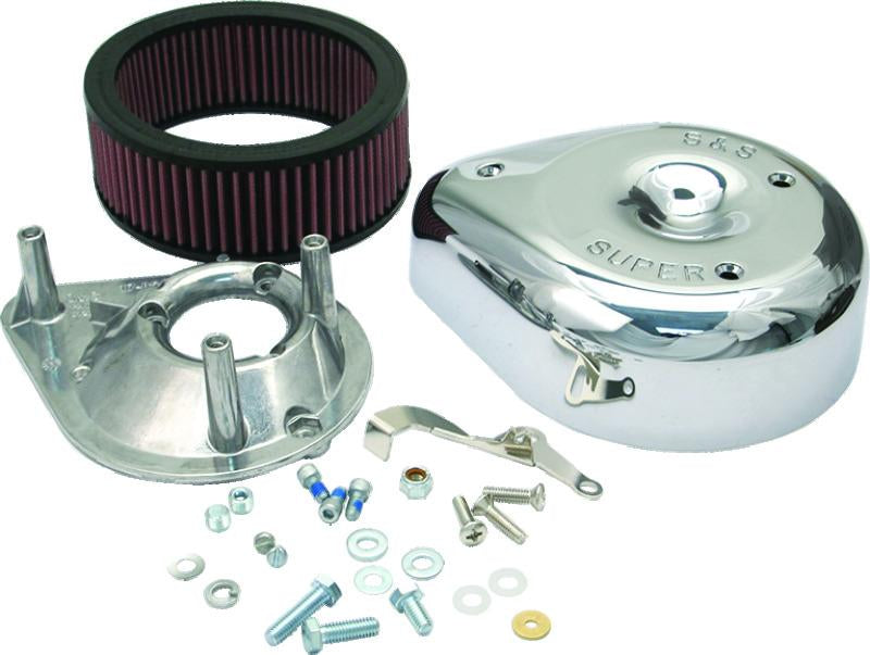 SSC Air Cleaner Kits - S&S Cycle 55-84 BT/57-85 Sportster Models Teardrop Air Cleaner Kit for S&S Super E/G Carb
