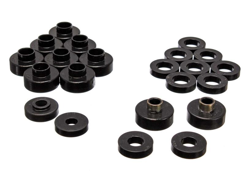 ES Body Mounts - Black - Energy Suspension CJ5-7 Body Mounts - Black