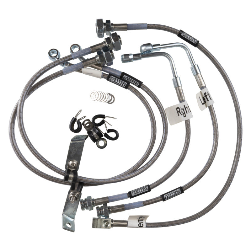 RUS Brake Line Kits - Russell Performance 99-04 GM Silverado/Sierra 1500 Truck 4WD Brake Line Kit