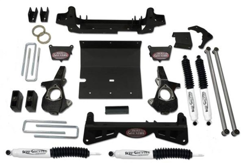 TUF Lift Kits - Tuff Country 01-10 Chevy Silverado 2500HD 4x4 6in Lift Kit (w/3pc Sub Frame SX8000 Shocks)