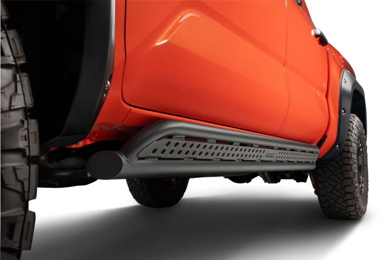 GOR Frame Mount Sliders - Go Rhino 2024 Toyota Tacoma DC 4dr Xtreme Frame Mount Sliders - Tex. Blk
