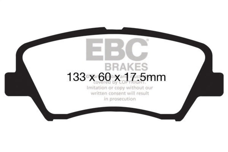 EBC Redstuff Brake Pad Sets - EBC 13+ Hyundai Elantra 1.8 Redstuff Front Brake Pads