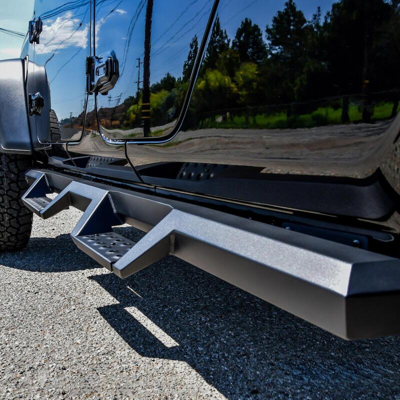 WES Nerf Bars - HDX Drop - Westin 2020 Jeep Gladiator HDX Drop Nerf Step Bars - Textured Black
