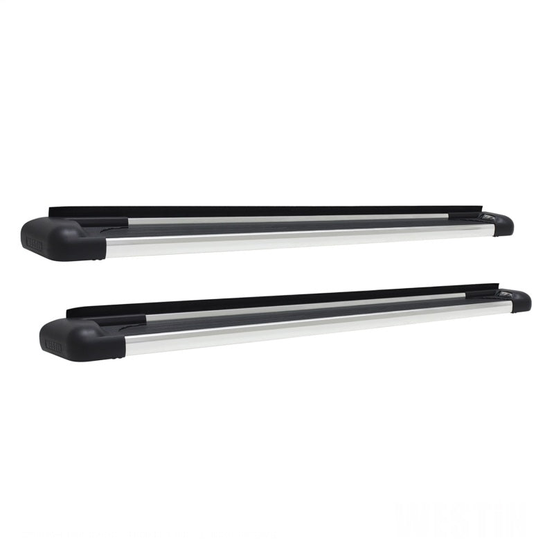 WES Running Boards - Sure-Grip - Westin SG6 Polished Aluminum Running Boards 74.25 in