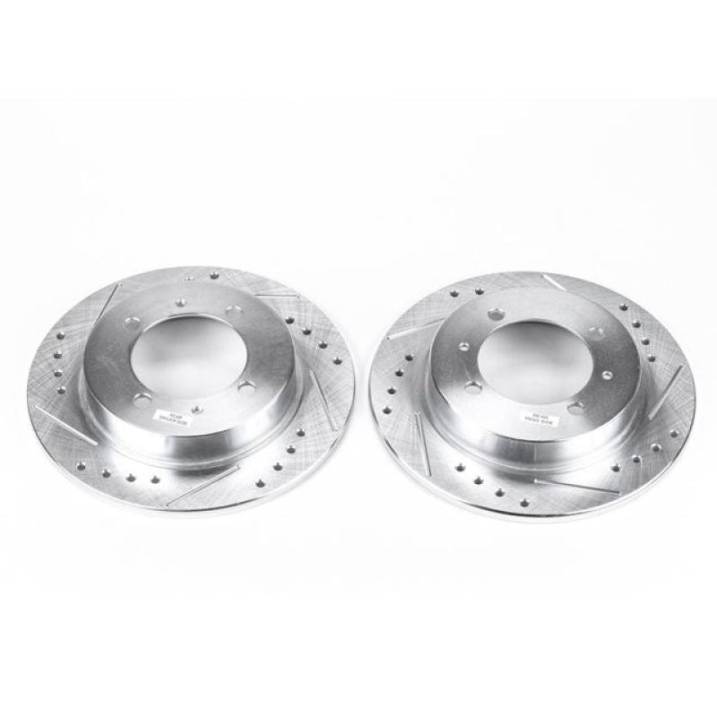 PSB Evolution Drill/Slot Rotor - Power Stop 00-04 Volvo S40 Rear Evolution Drilled & Slotted Rotors - Pair