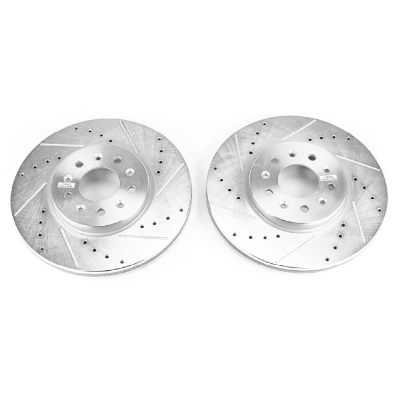 PSB Evolution Drill/Slot Rotor - Power Stop 16-18 Buick Envision Front Evolution Drilled & Slotted Rotors - Pair