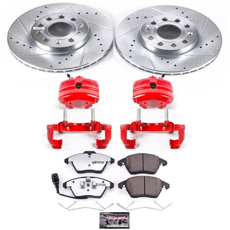 PSB Z26 Street Kit w/Cals - Power Stop 10-12 Audi A3 Front Z26 Street Warrior Brake Kit w/Calipers