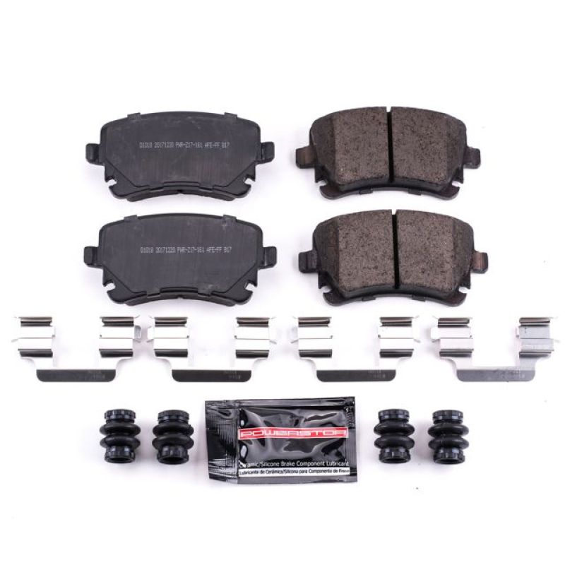 PSB Z23 Evolution Brake Pads - Power Stop 05-11 Audi A6 Quattro Rear Z23 Evolution Sport Brake Pads w/Hardware