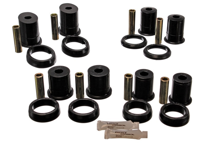 ES Cntrl Arm Bushings - Black - Energy Suspension 79-98 Ford Mustang Black Rear End Control Arm Bushings
