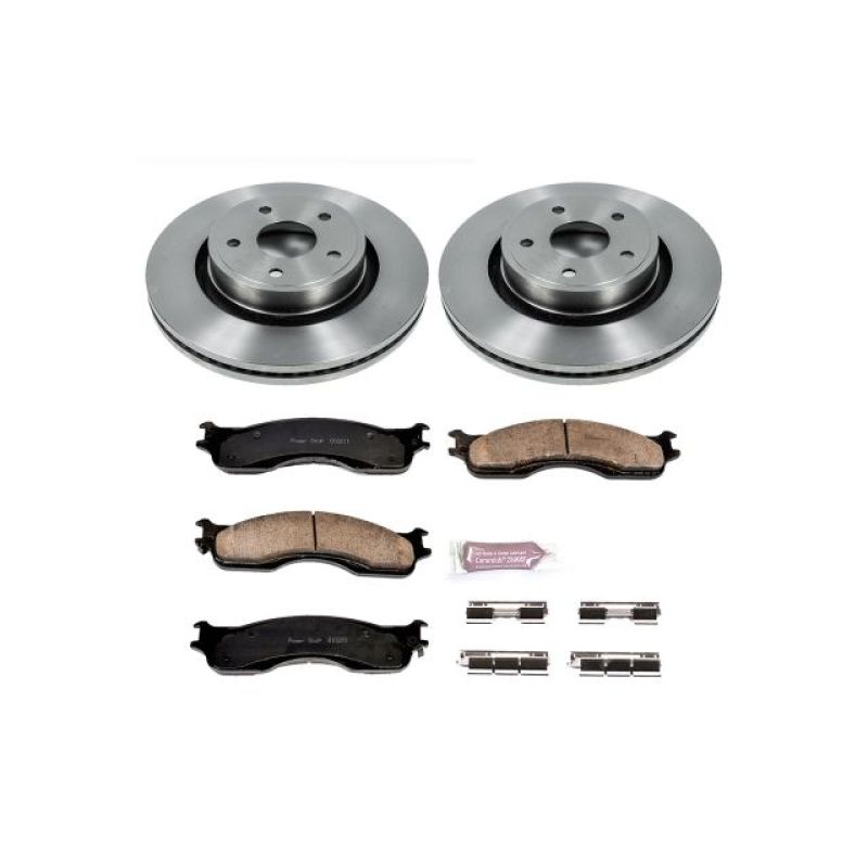 PSB Autospecialty Rotor - Power Stop 2004 Dodge Ram 1500 Front Autospecialty Brake Kit