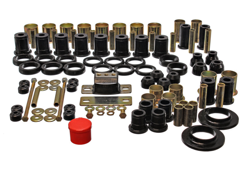 ES Hyper-Flex Sets - Black - Energy Suspension 78-87 Oldsmobile Cutlass/442/F-85/Europa Black Hyper-flex Master Bushing Set