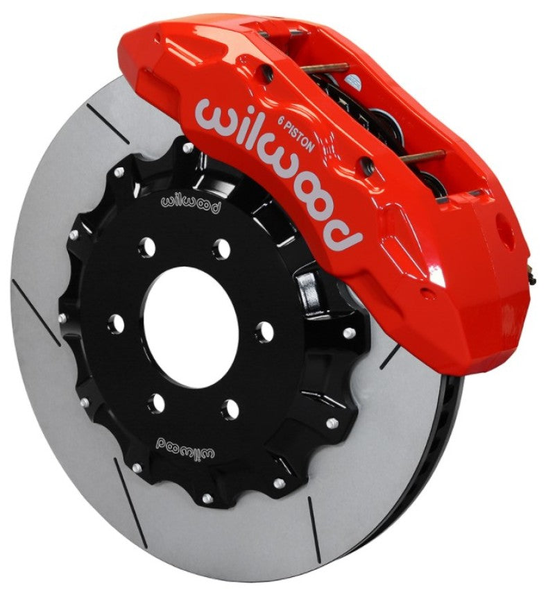WIL TX6R Brake Kit - Wilwood TX6R Front Kit 15.50in Rotor w/ Lines - Red - 10-14 Ford F150 Raptor