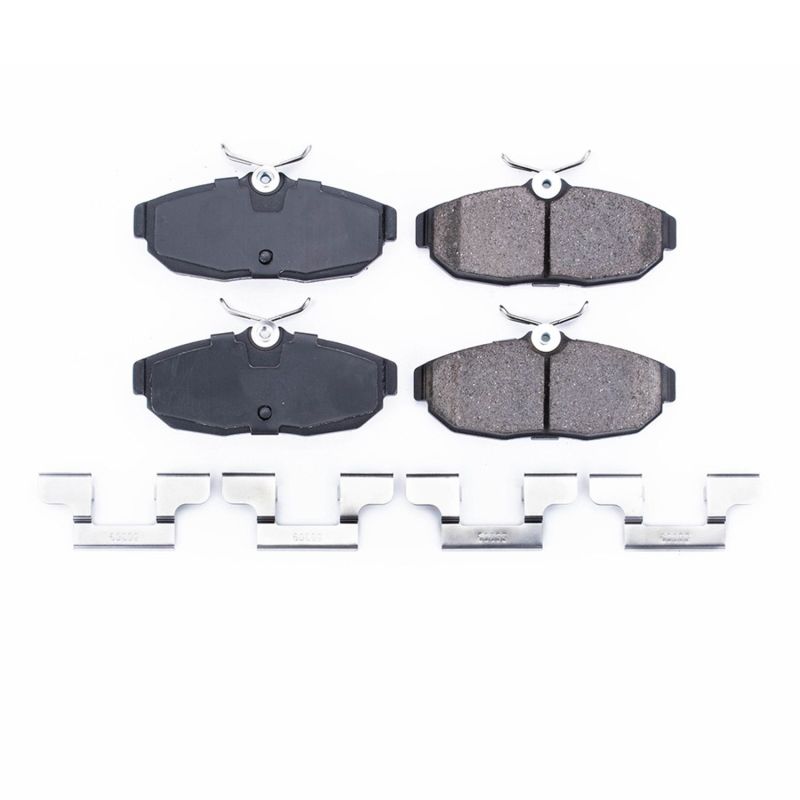 PSB Z17 Evolution Brake Pads - Power Stop 05-11 Ford Mustang Rear Z17 Evolution Ceramic Brake Pads w/Hardware